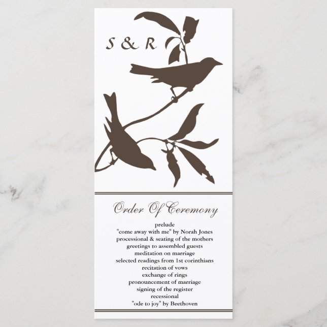 programa de bodas de mocha (Anverso)