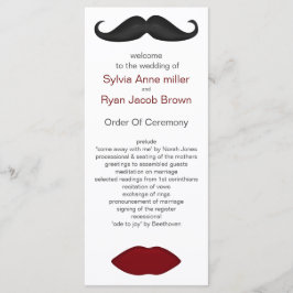 programa de bodas de modo labios y bigote