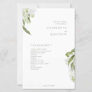 Programa de bodas de oro de Hydrangea blanca
