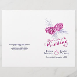 Programa de bodas de otoño en invierno de la marin