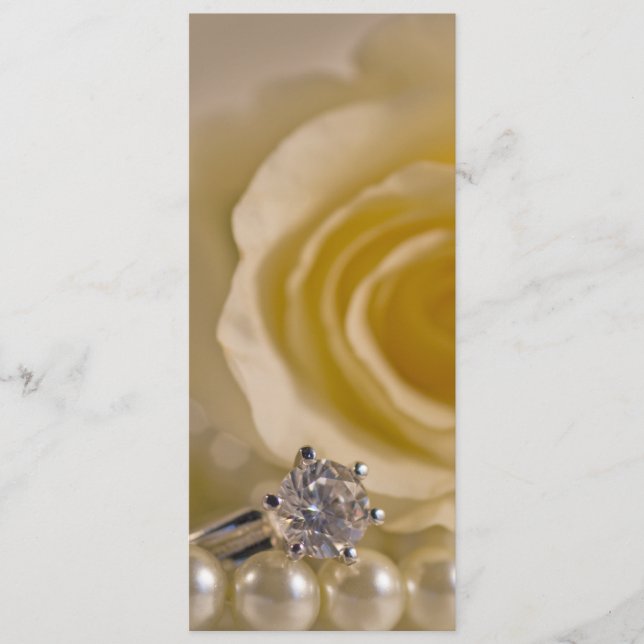 Programa de Bodas de Rosas Blancas y Perlas (Anverso)