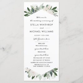 Programa de bodas de Rubor Garden