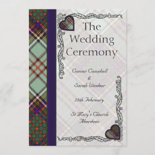 Programa de bodas de Tartán - Anderson