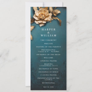 Programa de bodas de teatro de época