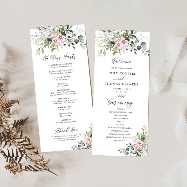 Programa de bodas de vegetación rosa de Rubor (Subido por el creador)