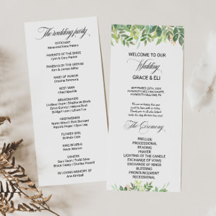 Programa de bodas de veraneo de veraneo en verano