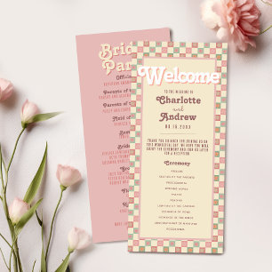 Programa de Bodas de Verano Groovy Retro 70