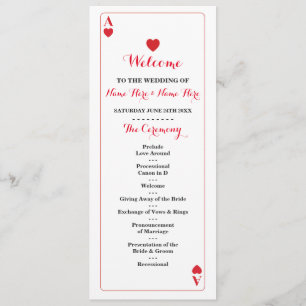 Programa de Bodas del Casino de Vegas Ace of Heart