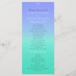 Programa de Bodas del Pastel Ombre del Océano Cari