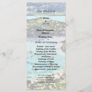 Programa de bodas del puerto de Antigua View Falmo