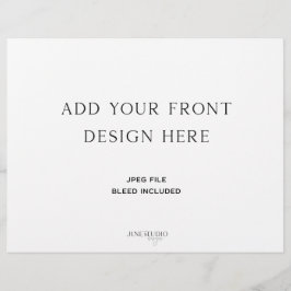 Programa de Bodas Dobles de 8,5 x 11"