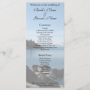 Programa de bodas en el lago Tahoe