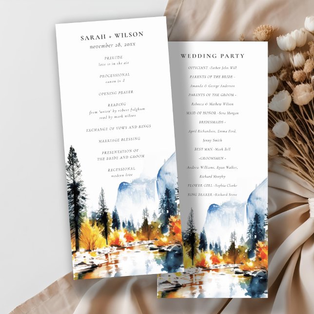 Programa de bodas en el paisaje de la caída de los (Subido por el creador)