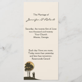 Programa de bodas en el paraíso de las islas