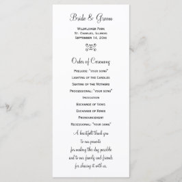 Programa de bodas en el patio trasero de hierba ve