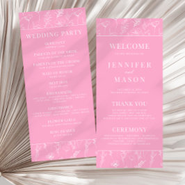 Programa de bodas en flor de flores silvestres bla