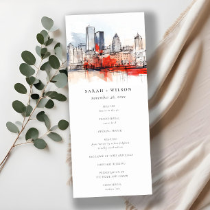 Programa de bodas en la ciudad de Massachusetts