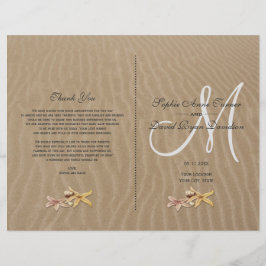 Programa de Bodas en la Playa de Arena y Estrellas