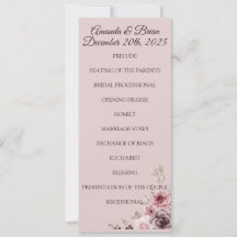 Programa de bodas en los cimarrones profundos de l