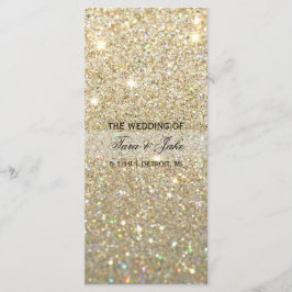 Programa de bodas - Fab Purpurina de oro