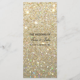 Programa de bodas - Fab Purpurina de oro