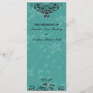Programa de bodas - Floral de candelabro de color