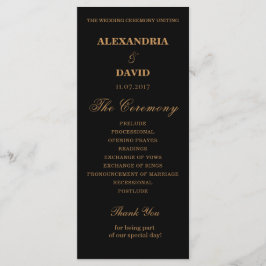 Programa de Bodas Floral Negra Roja Oscura