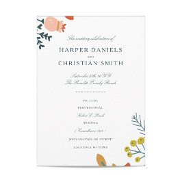 Programa de Bodas Florales de Otoño