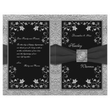 Programa de Bodas Florales en Blanco y Negro