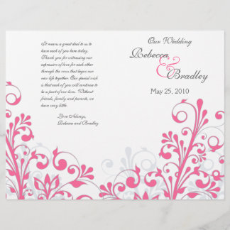 Programa de Bodas Florales en Blanco y Rosa Calien