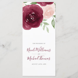 Programa de Bodas Florales en la Color de la Agua 