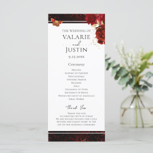 Programa de Bodas Florales Góticas y Rojas