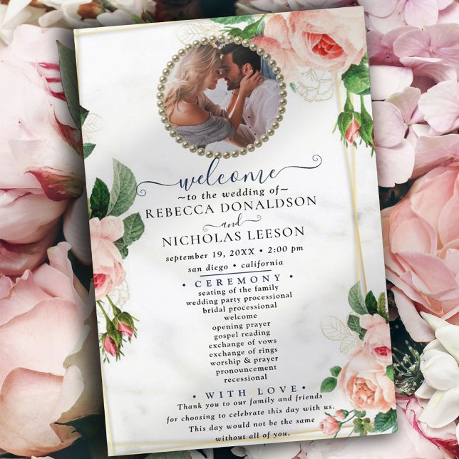 Programa de bodas fotográficas Rosy Rubor Elegant (Subido por el creador)