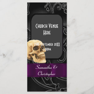 Programa de bodas góticas negras