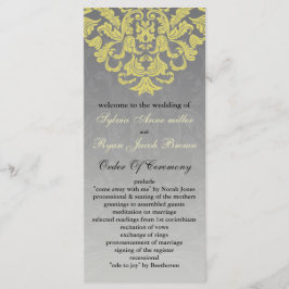 Programa de bodas "gris amarillo"