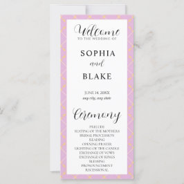 Programa de Bodas Jugadas Púrpura, Amarilla y Blan