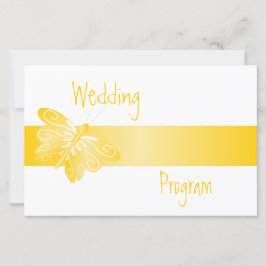 Programa de bodas Mariposa Amarilla