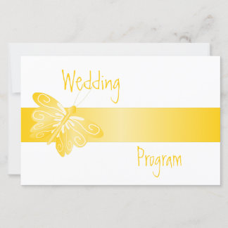 Programa de bodas Mariposa Amarilla