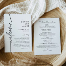 Programa de bodas Minimalistas EVERLEIGH Tarjeta 5