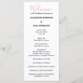 Programa de Bodas Negras Blancas Rosa