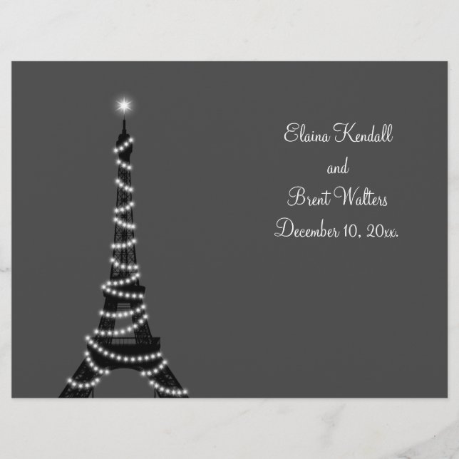 Programa de bodas nocturnas de París (Anverso)