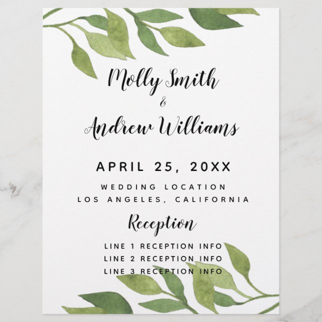 PROGRAMA de bodas nupciales de primavera (Anverso)