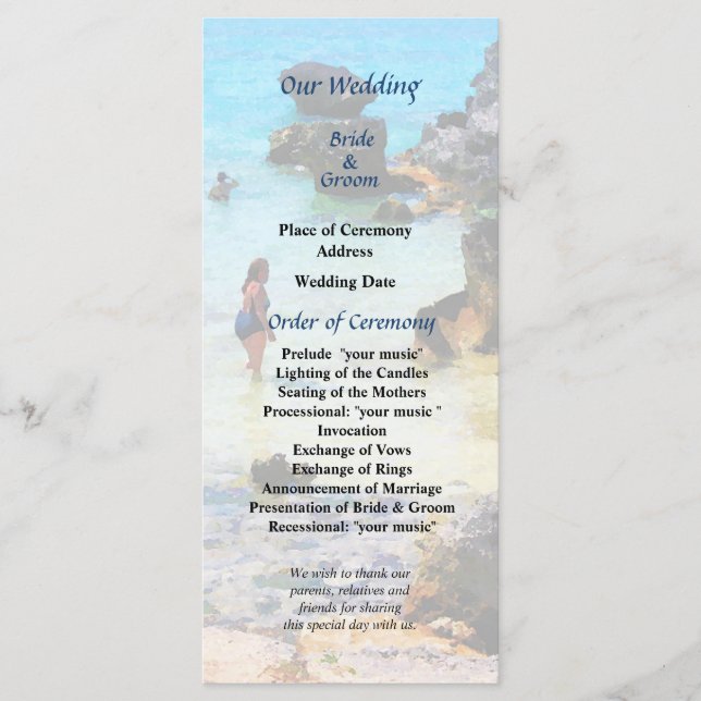 Programa de Bodas Ocean St. George (Anverso)