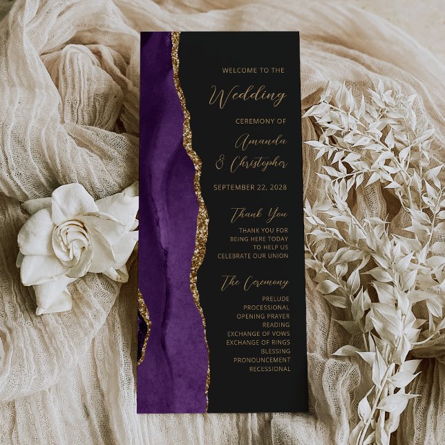 Programa de Bodas Oscuro con Escritura de Ágata Do (Subido por el creador)