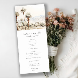 Programa de Bodas Paisajistas de Palm Springs Cali