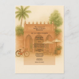 Programa de bodas para el patio indio