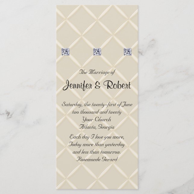 Programa de Bodas Populares de Diamantes de Marfil (Anverso)