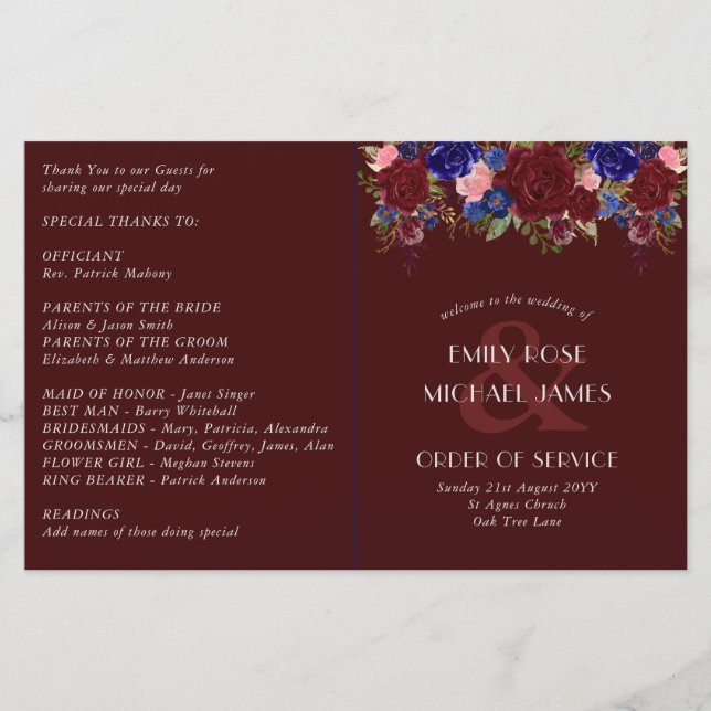 Programa de Bodas Presupuestarias Flores de Rosas  (Anverso)
