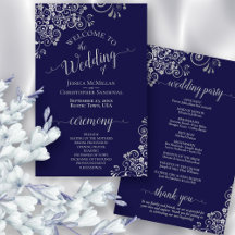 Programa de Bodas Presupuestarias Navy Blue & Silv