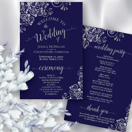 Programa de Bodas Presupuestarias Navy Blue & Silv